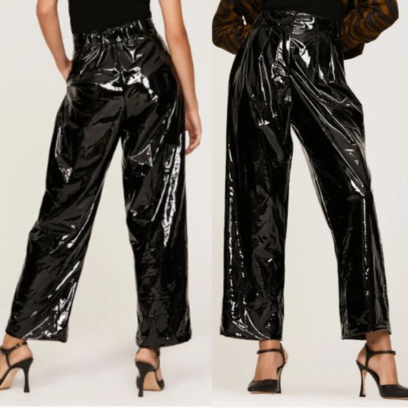 Rachel Comey Sone Pants Faux Patent Leather Vinyl - Picture 1 of 5